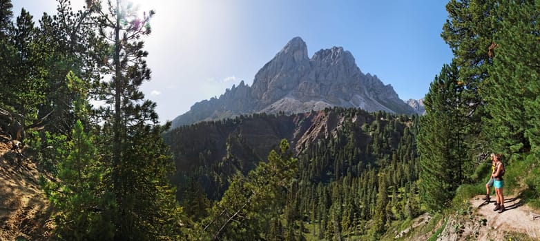 Hike around the Sass de Putia,Villnöss Valley,Dolomites,Italy,Europe
