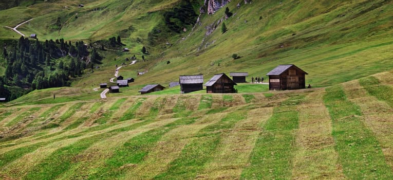 Hike around the Sass de Putia,Villnöss Valley,Dolomites,Italy,Europe