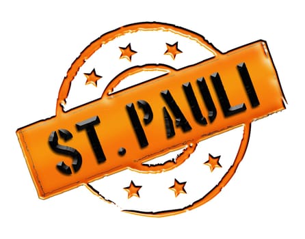 Sign and stamp for your presentation,for websites and many more named St. Pauli
