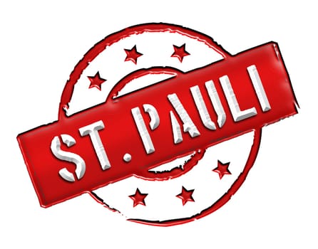 Sign and stamp for your presentation,for websites and many more named St. Pauli