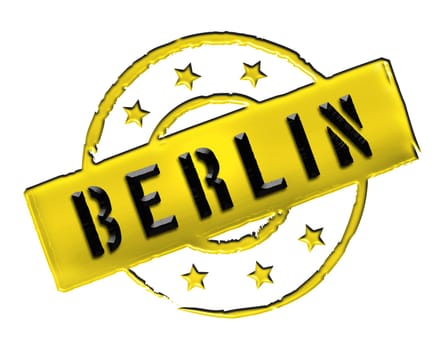 Sign and stamp for your presentation, for websites and many more named BERLIN