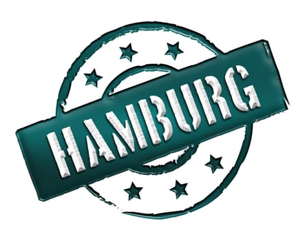 Sign and stamp for your presentation, for websites and many more named HAMBURG