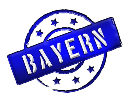 Sign and stamp for your presentation, for websites and many more named Bayern