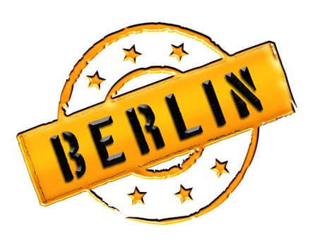 Sign and stamp for your presentation, for websites and many more named BERLIN
