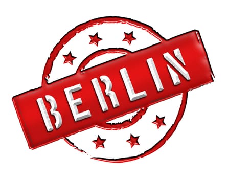Sign and stamp for your presentation, for websites and many more named BERLIN