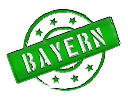 Sign and stamp for your presentation, for websites and many more named Bayern