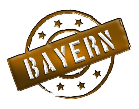 Sign and stamp for your presentation, for websites and many more named Bayern