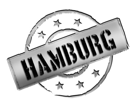 Sign and stamp for your presentation, for websites and many more named HAMBURG