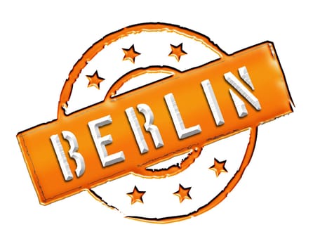 Sign and stamp for your presentation, for websites and many more named BERLIN