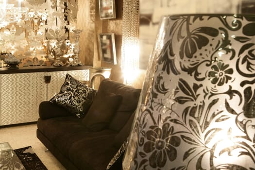 living room coach black sofa silver furniture background