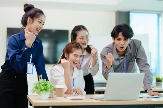 business group people showing unity with their hands together.