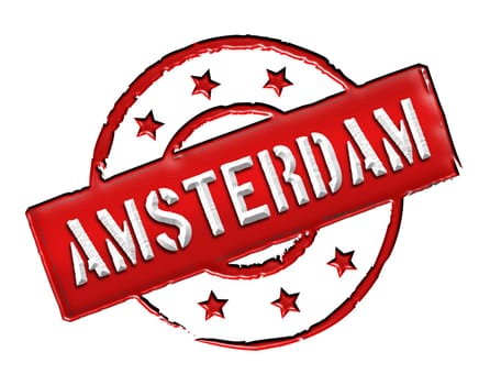 Sign and stamp for your presentation, for websites and many more named Amsterdam