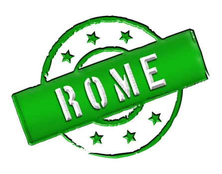 Sign and stamp for your presentation, for websites and many more named Rome