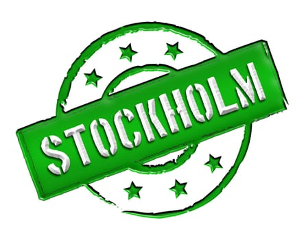 Sign and stamp for your presentation, for websites and many more named Stockholm