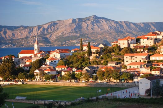 Postira on Brac island, Croatia