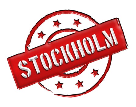Sign and stamp for your presentation, for websites and many more named Stockholm