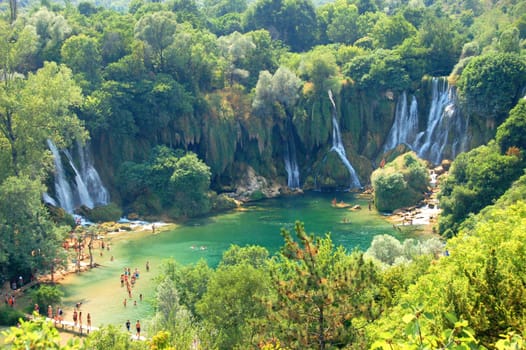 Kravica waterfalls in Bosnia Herzegovina