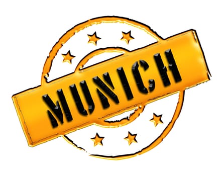 Sign and stamp for your presentation, for websites and many more named München