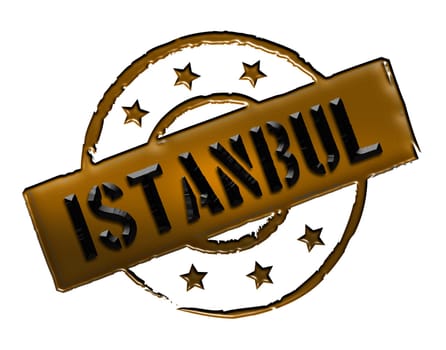 Sign and stamp for your presentation, for websites and many more named Istanbul