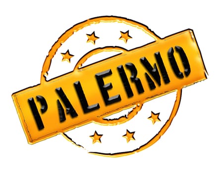Sign and stamp for your presentation, for websites and many more named Palermo