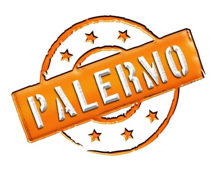Sign and stamp for your presentation, for websites and many more named Palermo
