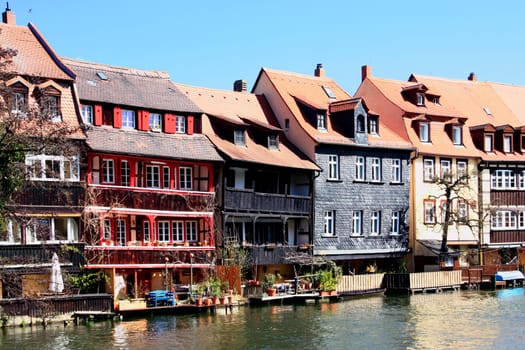 The former fishermen's quarter in Bamberg an der Regnitz,called "Little Venice"",Bavaria,Germany"