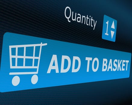 Online Shopping - Add To Basket Button