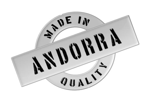 Made in Andorra - Quality seal for your website, web, presentation