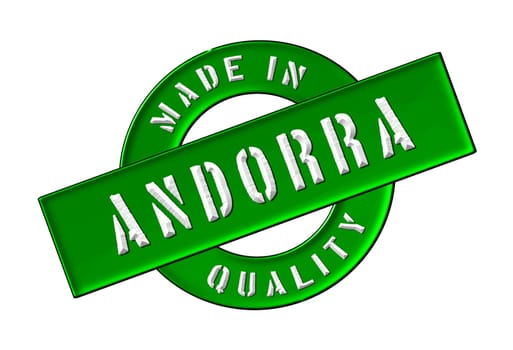 Made in Andorra - Quality seal for your website, web, presentation