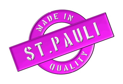 Made in St. Pauli - Quality seal for your website,web,presentation
