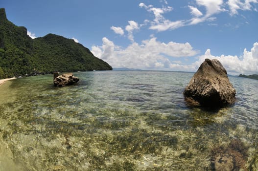 Limestone cliffs near Palawan - Philippines