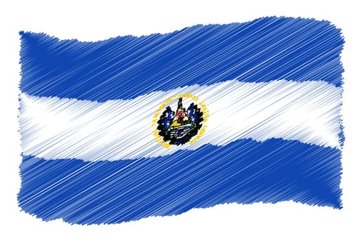 El Salvador, The beloved country as a symbolic representation as heart - Das geliebte Land als symbolische Darstellung als Herz