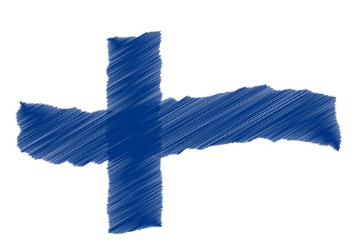 Finnland - The beloved country as a symbolic representation as heart - Das geliebte Land als symbolische Darstellung als Herz