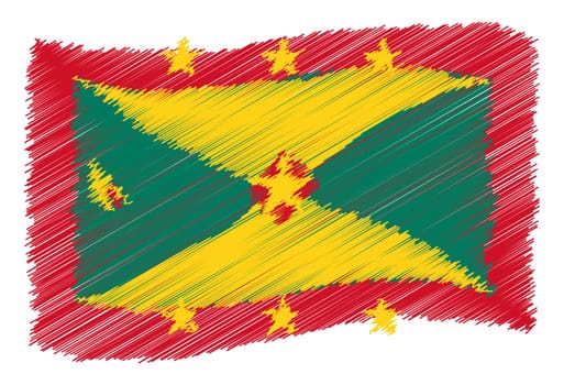 Grenada - The beloved country as a symbolic representation as heart - Das geliebte Land als symbolische Darstellung als Herz