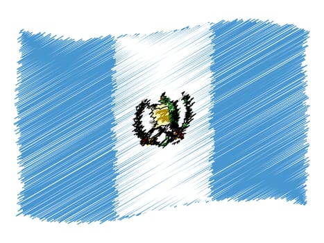 Guatemala - The beloved country as a symbolic representation as heart - Das geliebte Land als symbolische Darstellung als Herz