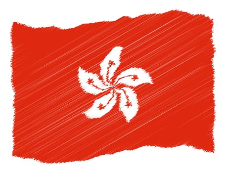 Hong Kong - The beloved country as a symbolic representation as heart - Das geliebte Land als symbolische Darstellung als Herz