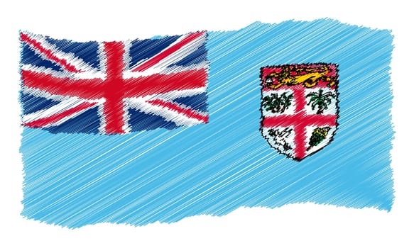 Fiji - The beloved country as a symbolic representation as heart - Das geliebte Land als symbolische Darstellung als Herz