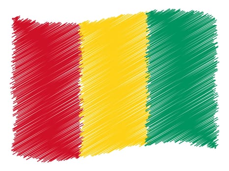 Guinea - The beloved country as a symbolic representation as heart - Das geliebte Land als symbolische Darstellung als Herz
