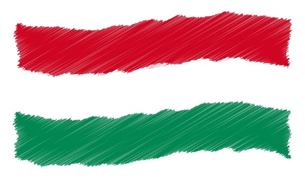 Hungary - The beloved country as a symbolic representation as heart - Das geliebte Land als symbolische Darstellung als Herz