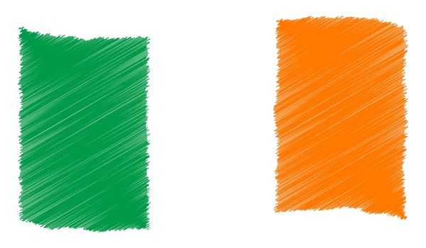 Ireland - The beloved country as a symbolic representation as heart - Das geliebte Land als symbolische Darstellung als Herz