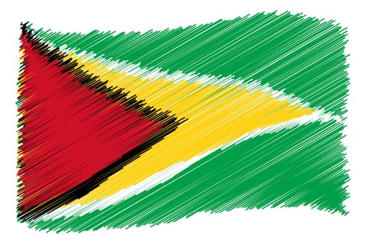 Guyana - The beloved country as a symbolic representation as heart - Das geliebte Land als symbolische Darstellung als Herz