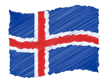 Iceland - The beloved country as a symbolic representation as heart - Das geliebte Land als symbolische Darstellung als Herz