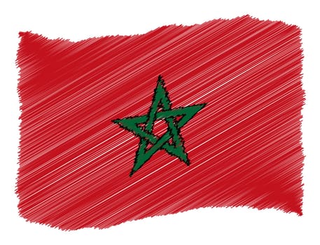 Morocco - The beloved country as a symbolic representation as heart - Das geliebte Land als symbolische Darstellung als Herz