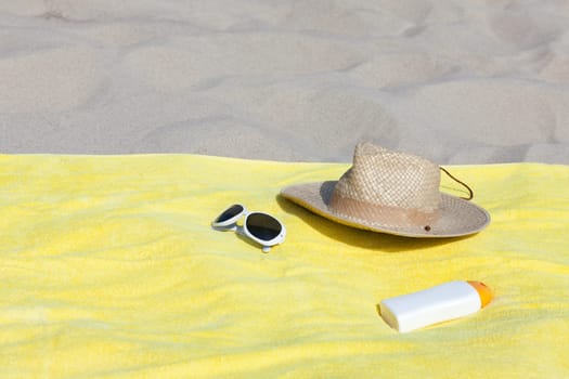 Beach holiday on the sandy beach of the Baltic Sea