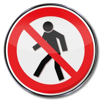 Traffic sign passage prohibited