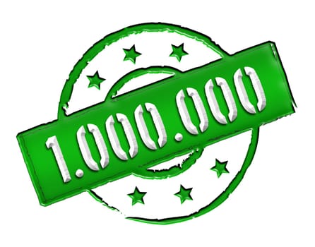 Sign and stamp for your presentation, for websites and many more named 1.000.000