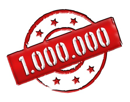 Sign and stamp for your presentation, for websites and many more named 1.000.000