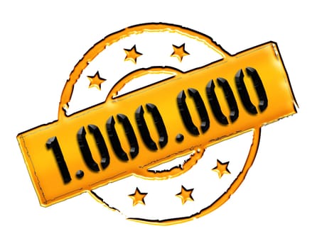 Sign and stamp for your presentation, for websites and many more named 1.000.000