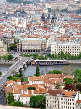 City of Prague from above