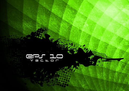 Grunge design with black blot. Eps 10 vector